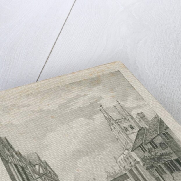 Tamworth - Church Street: lithograph by Etienne Bruno Hamel