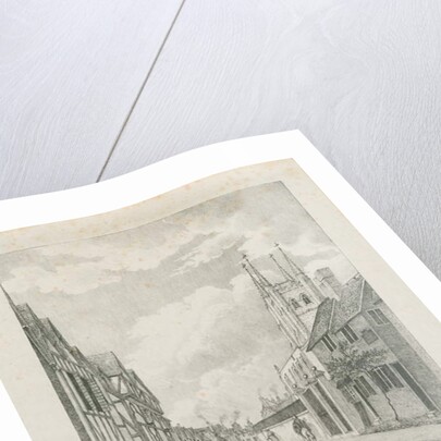 Tamworth - Church Street: lithograph by Etienne Bruno Hamel