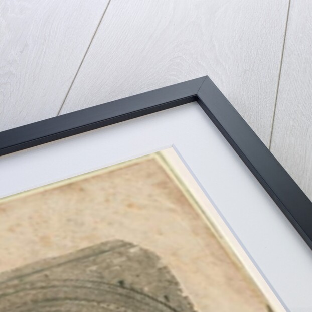 Tutbury Priory Church - West Doorway: woodcut engraving by School English