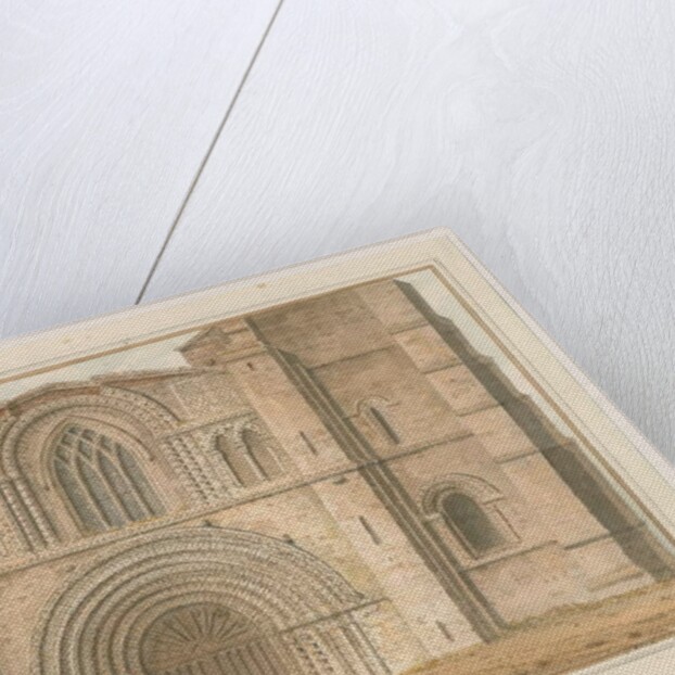 Tutbury Priory Church - West Front by John Buckler