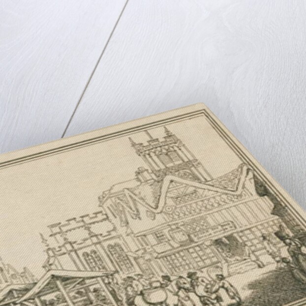 Wolverhampton - Market Place: etching by School English