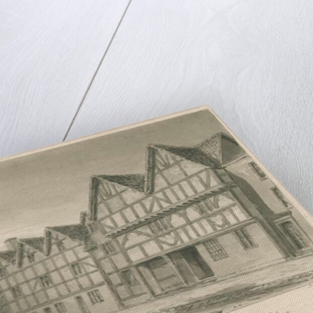 Tamworth - Old Houses in Church Street by John Buckler