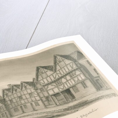 Tamworth - Old Houses in Church Street by John Buckler