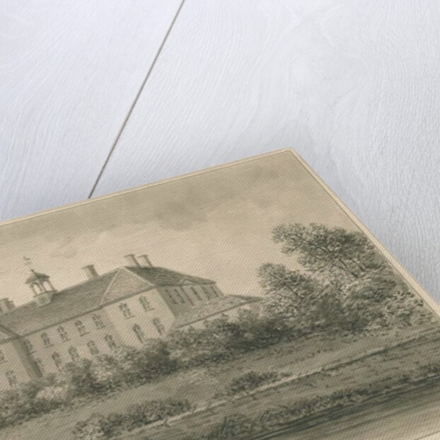 Tamworth - The Workhouse: sepia drawing, 1838 by John Buckler