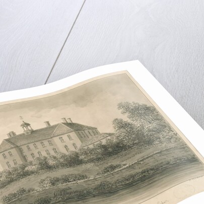 Tamworth - The Workhouse: sepia drawing, 1838 by John Buckler