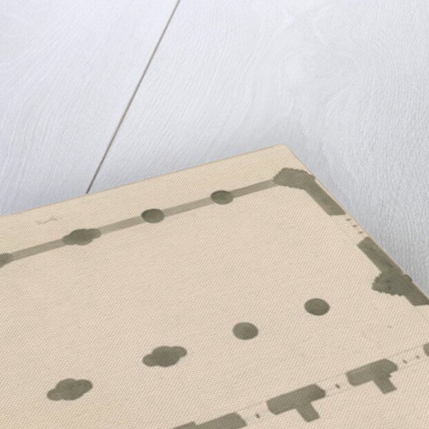 Tutbury Priory Church - Plan by John Buckler