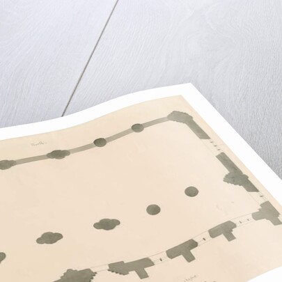 Tutbury Priory Church - Plan by John Buckler