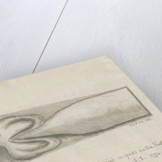 Tettenhall Church - Tomb lid: tracing, 1836 by Sarah Clifford Fernyhough