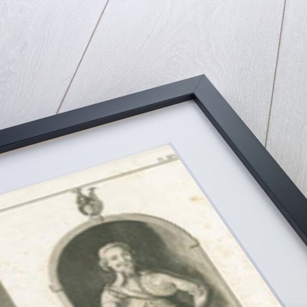 Wolverhampton - Monuments of Colonel John Lane and of Admiral Richard Leveson: engraving by Stebbing Shaw