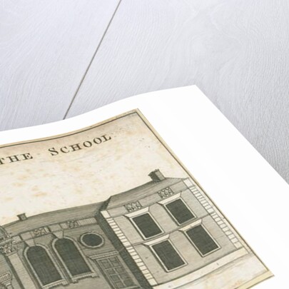 Wolverhampton - Grammar School: aquatint engraving, nd [c 1751] by School English