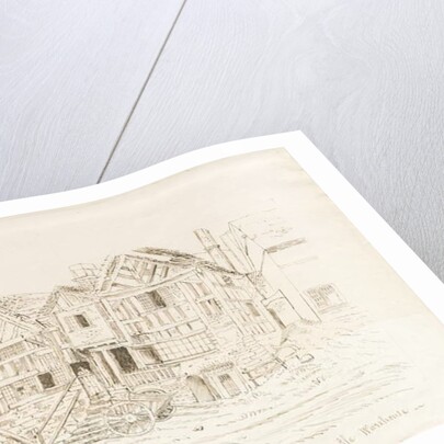 Uttoxeter Town - Ale Warehouse: pen and ink drawing, nd [?mid 19th cent] by John Robert Fernyhough