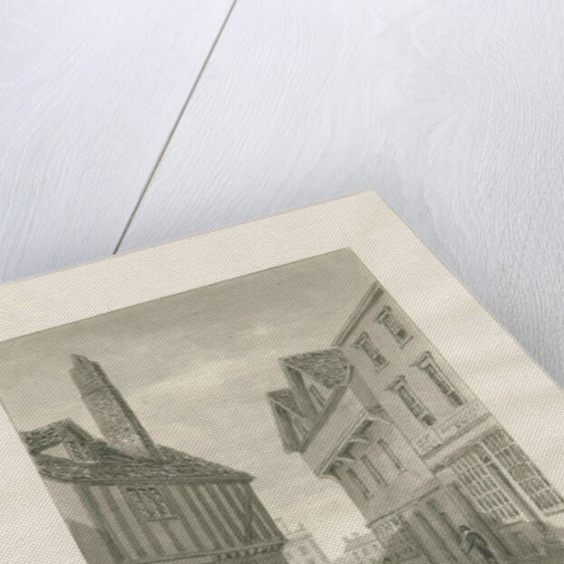 Wolverhampton - Lichfield Street: sepia drawing, 1846 by John Buckler