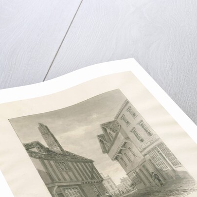 Wolverhampton - Lichfield Street: sepia drawing, 1846 by John Buckler