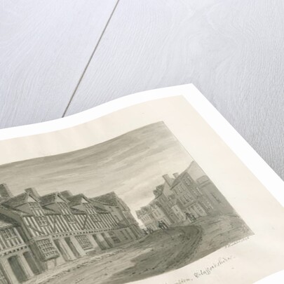 Wolverhampton - Ancient Houses in Lichfield Street by John Buckler