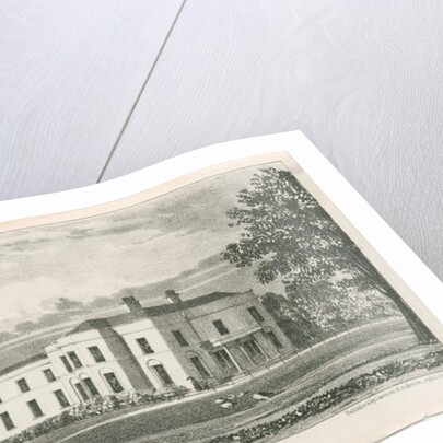 Uttoxeter - Crakemarsh Hall: lithograph, nd [c 1839] by School English