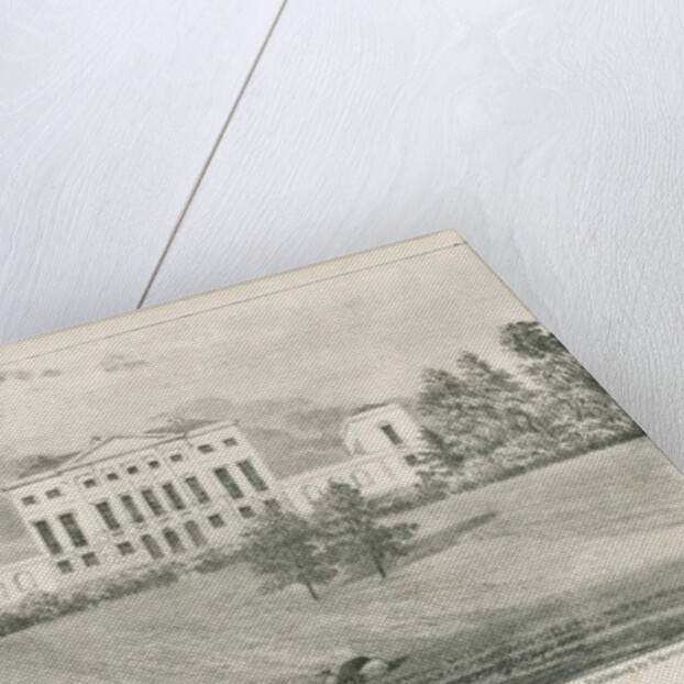 Uttoxeter - Doveridge Hall: lithograph, nd [c 1839] by School English