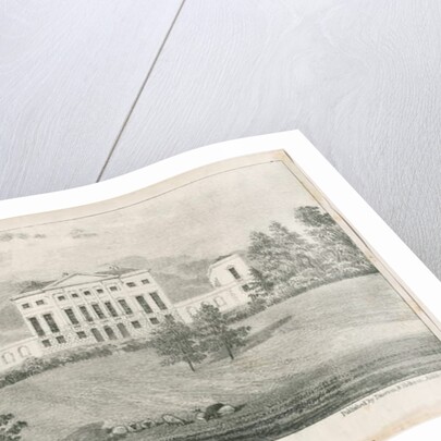 Uttoxeter - Doveridge Hall: lithograph, nd [c 1839] by School English