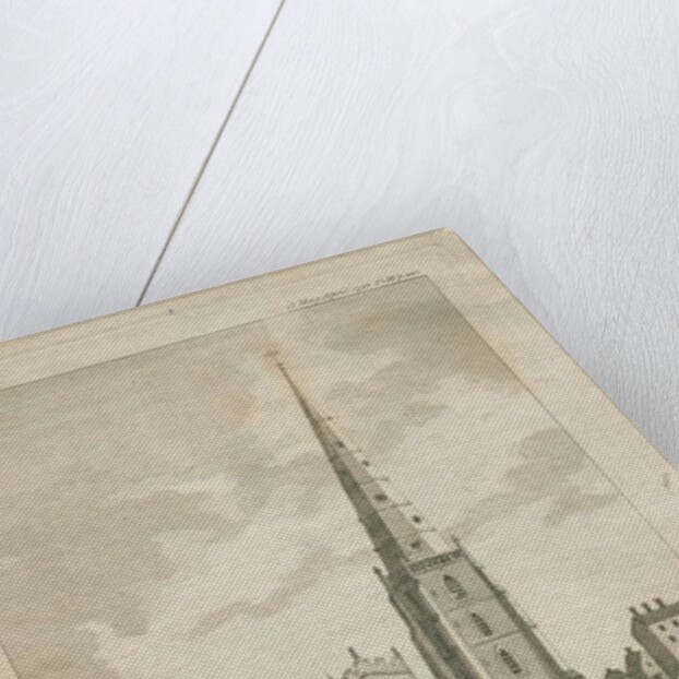 Walsall Church: engraving, 1794 by Stebbing Shaw