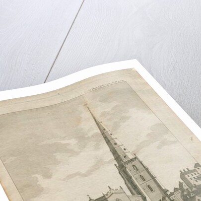 Walsall Church: engraving, 1794 by Stebbing Shaw