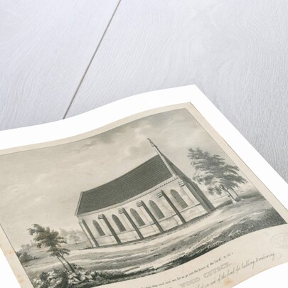 Walsall Wood Church: lithograph by School English