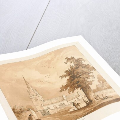 Wombourne Church by Thomas Peploe Wood