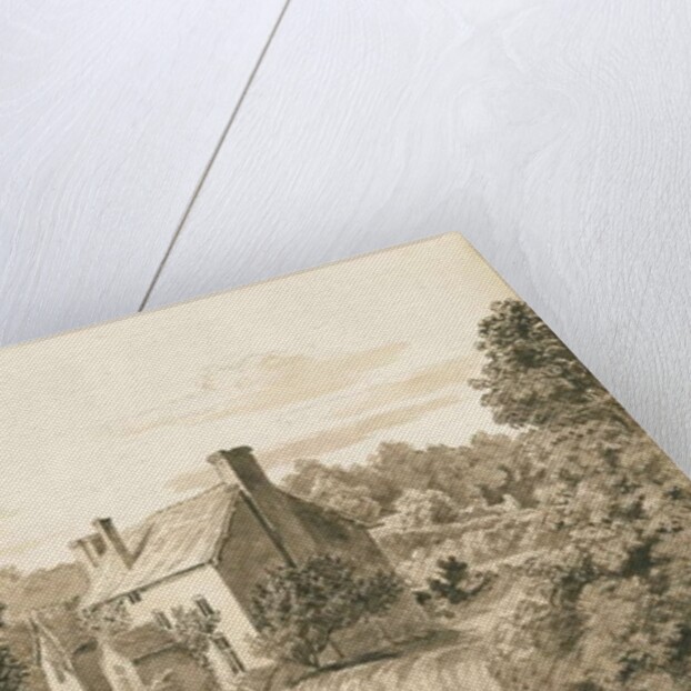 Woodford - Cottages by Cornelius Varley