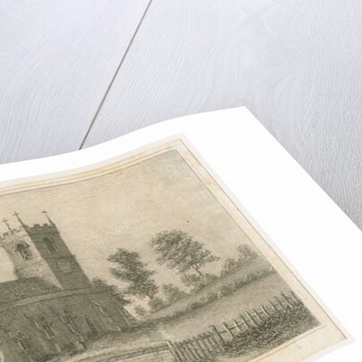 Yoxall Church: engraving, nd [c 1798] by Stebbing Shaw