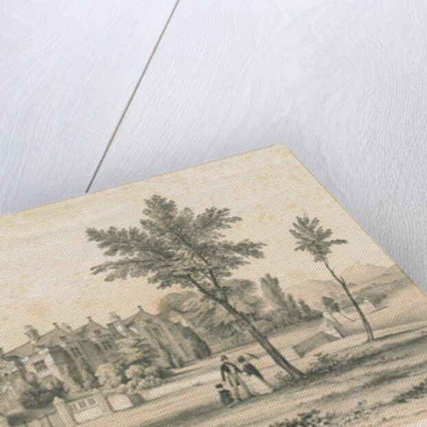 Westwood Hall: tinted lithograph by Charles Joseph Hullmandel