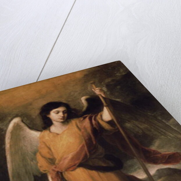 Archangel Raphael with Bishop Domonte by Bartolome Esteban Murillo