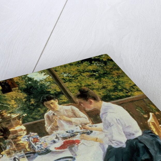 At the Tea-Table, 1888 by Konstantin Alekseevich Korovin