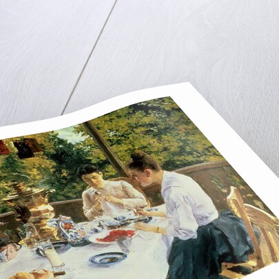 At the Tea-Table, 1888 by Konstantin Alekseevich Korovin