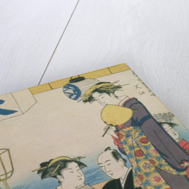 Women of the Gay Quarters, right hand panel of a diptych by Torii Kiyonaga