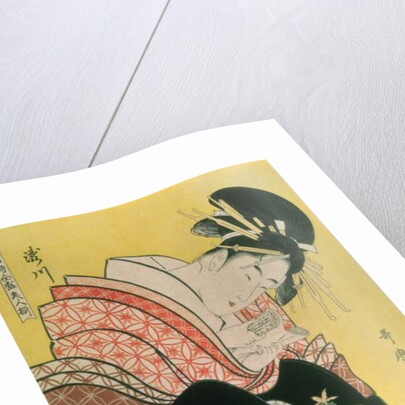 Takigawa from the Tea-House, Ogi by Kitagawa Utamaro