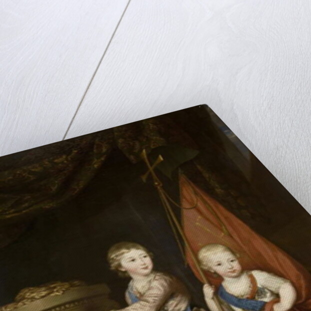 Portrait of Grand Dukes Alexander Pavlovich and Constantine Pavlovich, as children, 1781 by Richard Brompton