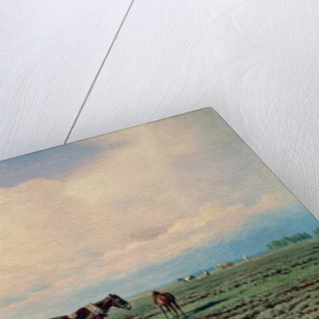 In the Field, 1872 by Mikhail Konstantinovich Klodt