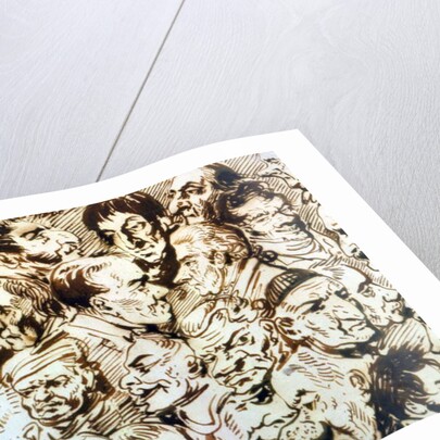 Self portrait with portraits of Giacomo Quarenghi and Thomas de Thomon by Alexander Orlowski