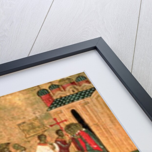 Battle of the Novgorodians with the Suzdalians, Novgorod School, mid 15th century by School Russian