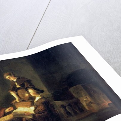 Christ in the House of Martha and Mary by (studio of) Rembrandt Harmensz. van Rijn