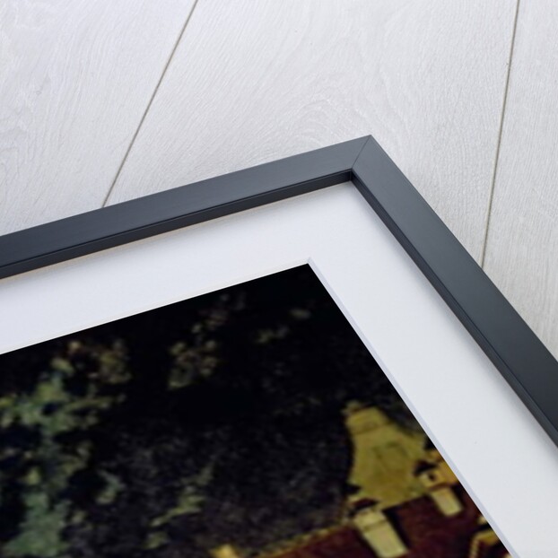 A Corner of a German Town by Moonlight by Carl Spitzweg