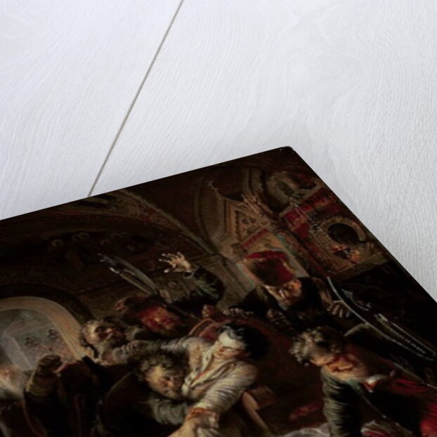 Hired Assassins Killing Tzar Boris Fyodorevich Godunov's Son, 1862 by Konstantin Egorovich Makovsky