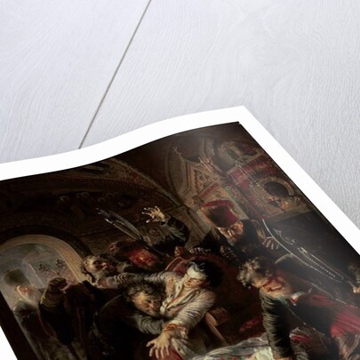 Hired Assassins Killing Tzar Boris Fyodorevich Godunov's Son, 1862 by Konstantin Egorovich Makovsky