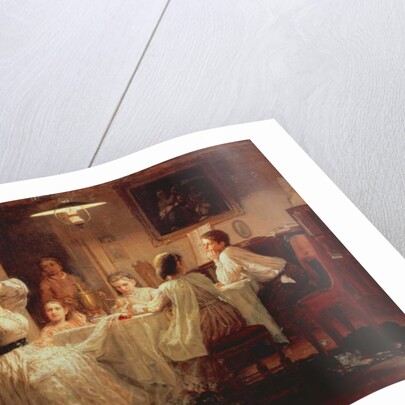 Sewing of the Dowry, 1866 by Vasily Maximov