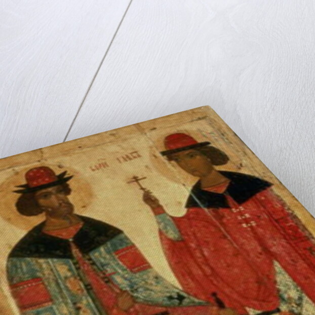 St. Boris and St. Gleb, Moscow, first half of 14th century by School Russian