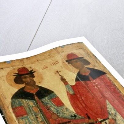 St. Boris and St. Gleb, Moscow, first half of 14th century by School Russian