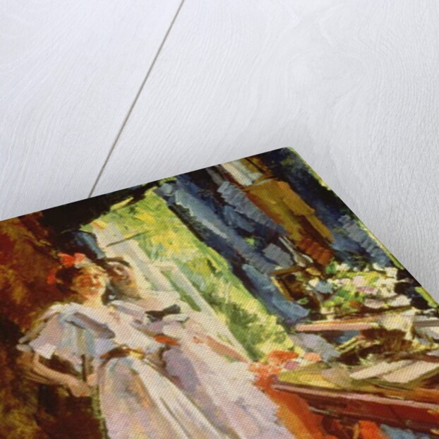 At the Open Window, 1916 by Konstantin Alekseevich Korovin