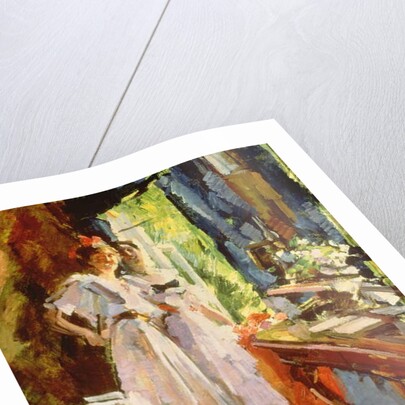 At the Open Window, 1916 by Konstantin Alekseevich Korovin