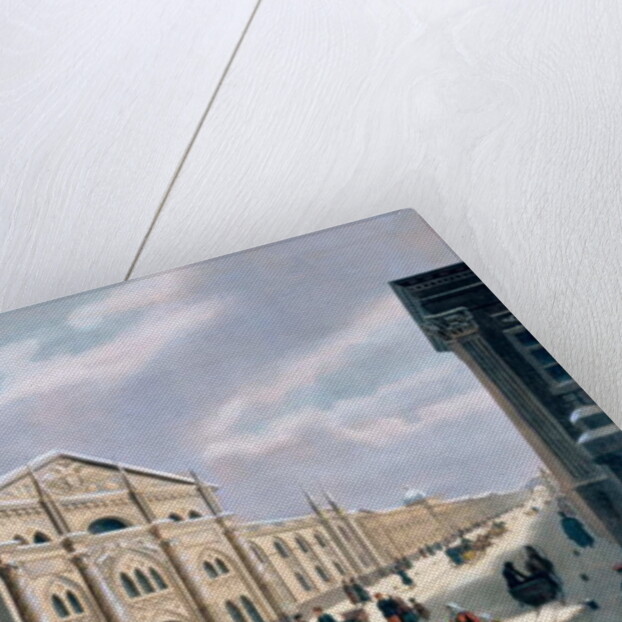 The Synodal Printing house at Nikolyskaya street on Moscow, 1840s by School Russian