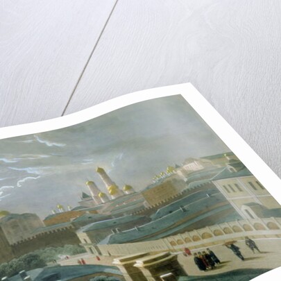 View of the Moscow Kremlin, 1840's by Paul Marie Roussel