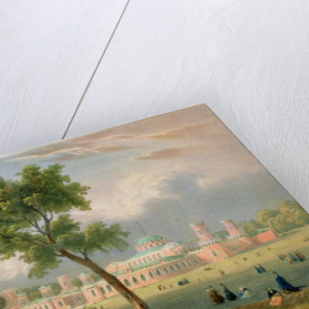 The Peter the Great Palace in Moscow, printed by Edouard Jean-Marie Hostein by V. Adam