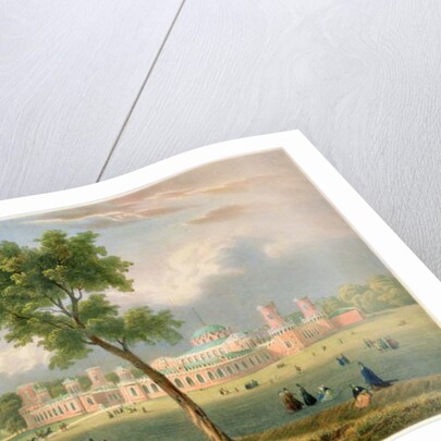 The Peter the Great Palace in Moscow, printed by Edouard Jean-Marie Hostein by V. Adam